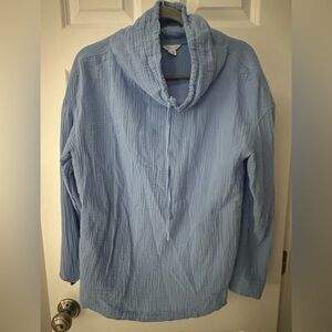 new, blue Carlson cotton top size S